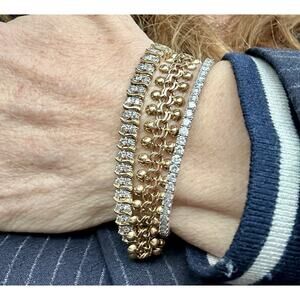 14k Diamond Flex Bracelet 2 cttw